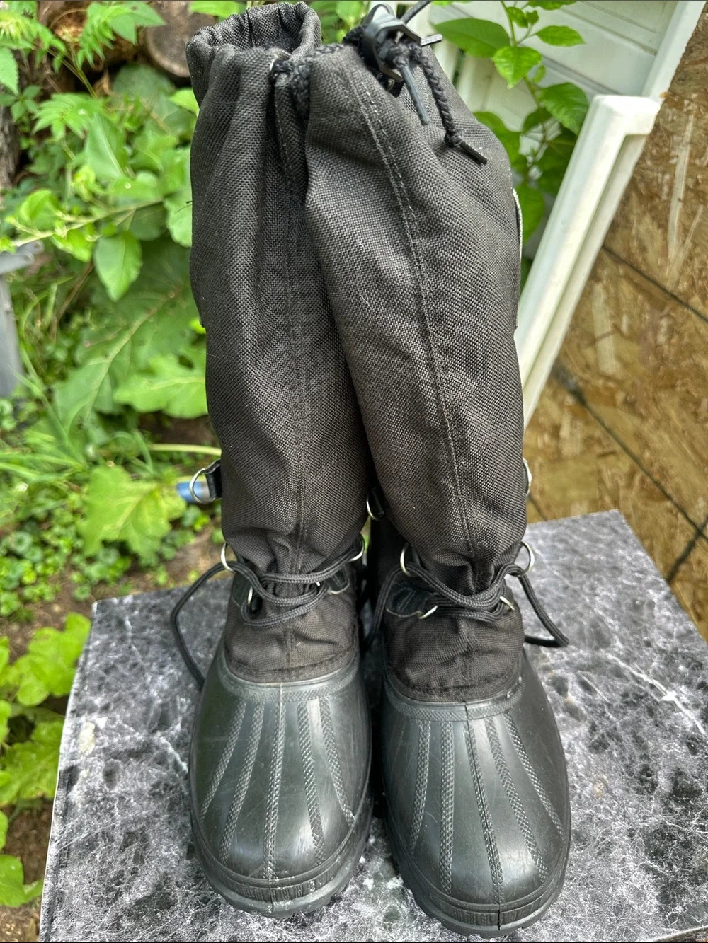 Sorel Black Men's Waterproof Tall Lace-Up Rain & Snow Boots